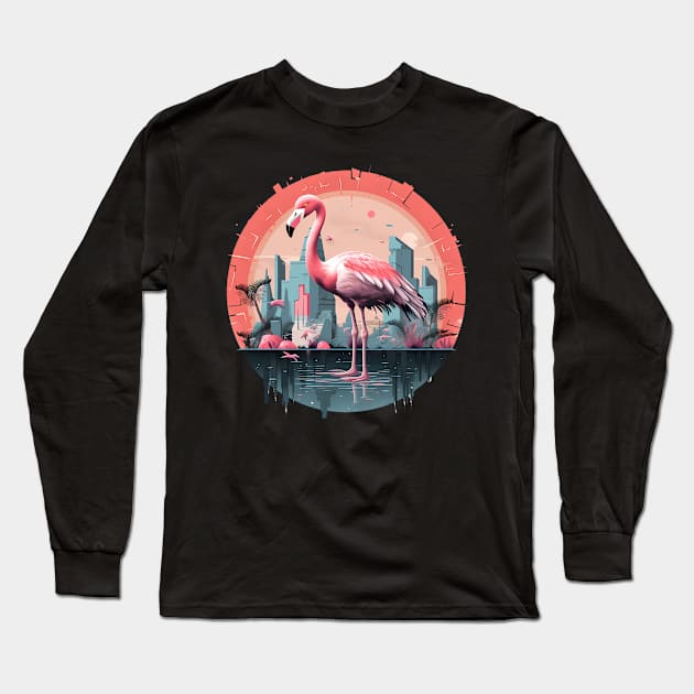 Flamingo Tropical , Love Flamingos Long Sleeve T-Shirt by dukito